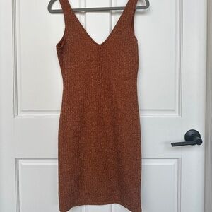 Rust Glitter Dress